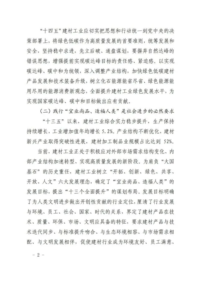 建材工业十四五发展实施意见全攻略(图2)