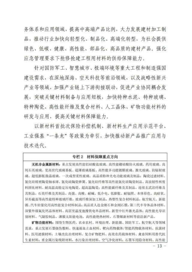 建材工业十四五发展实施意见全攻略(图13)