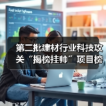 第二批建材行业科技攻关“揭榜挂帅”项目榜单已公布，欢迎建材行业科技创新主体积极“揭榜”（图1）