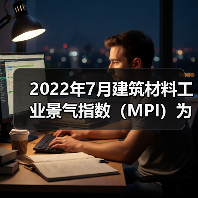 2022年7月建筑材料工业景气指数（MPI）为96.2点（图3）