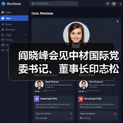 阎晓峰会见中材国际党委书记、董事长印志松一行(图1) 阎晓峰会见中材国际党委书记、董事长印志松一行(图1)