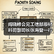 阎晓峰会见工信部原材料司副司长张海登一行(图1) 阎晓峰会见工信部原材料司副司长张海登一行(图1)